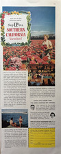 1956 All Year Club Southern California Vacation Flower Seed Farms VTG Print Ad