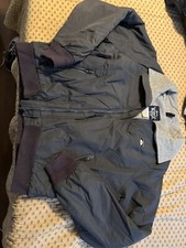 VTG Woolrich Mens Zip Up Filled Bomber Jacket Lined Fleece Size Large READ P4
