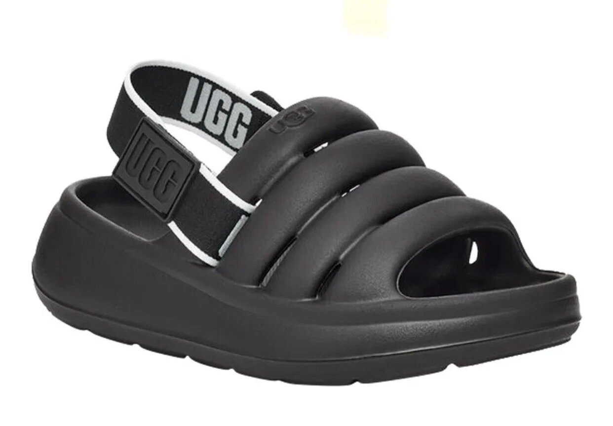 Sandali UGG Toddlers Sport Yeah neri bambino bambini taglia 13 neri con cinturino B N