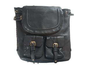 aldo black backpack purse