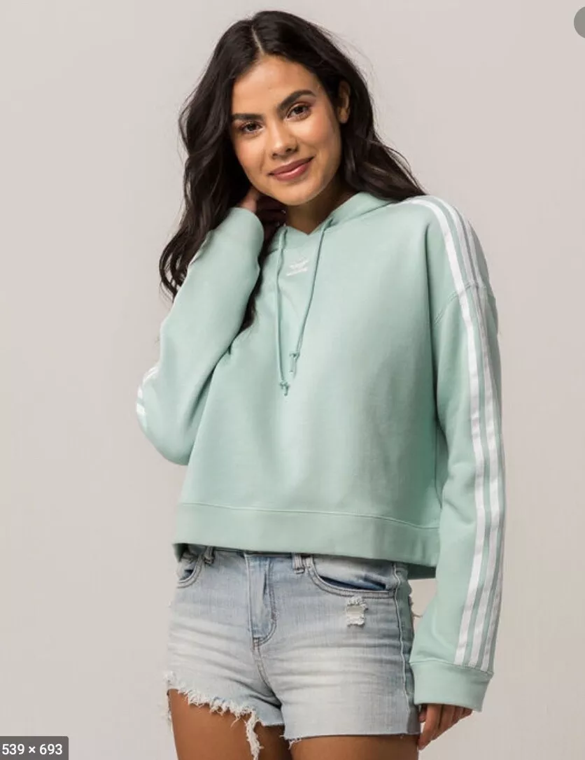 Adidas Originals Adicolor Mint Outfitters | SM Hoodie sz eBay Crop Urban Sweatshirt