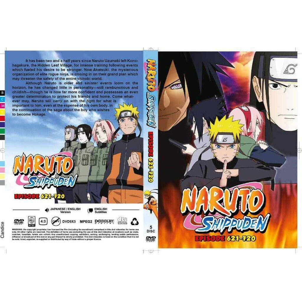 Naruto Shippuden Episodes 398-448 English Dubbed / Japanese Seasons 19-20  DVD