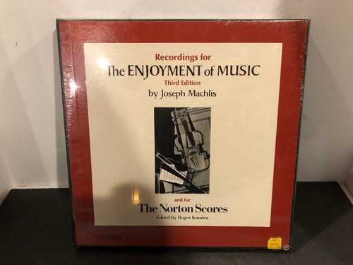 Neu Der Genuss der Musik 3. Ausgabe Joseph Machlis Norton Partituren 9 LP Schallplatten