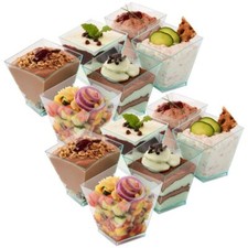 Dessertschalen für Snacks Tiramisu Panna Cotta wiederverwendbar 12 St. Set 120ml