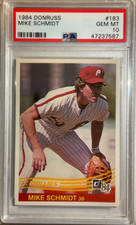 1984 Donruss — Mike Schmidt — 12th Year — 💎 MINT PSA 10