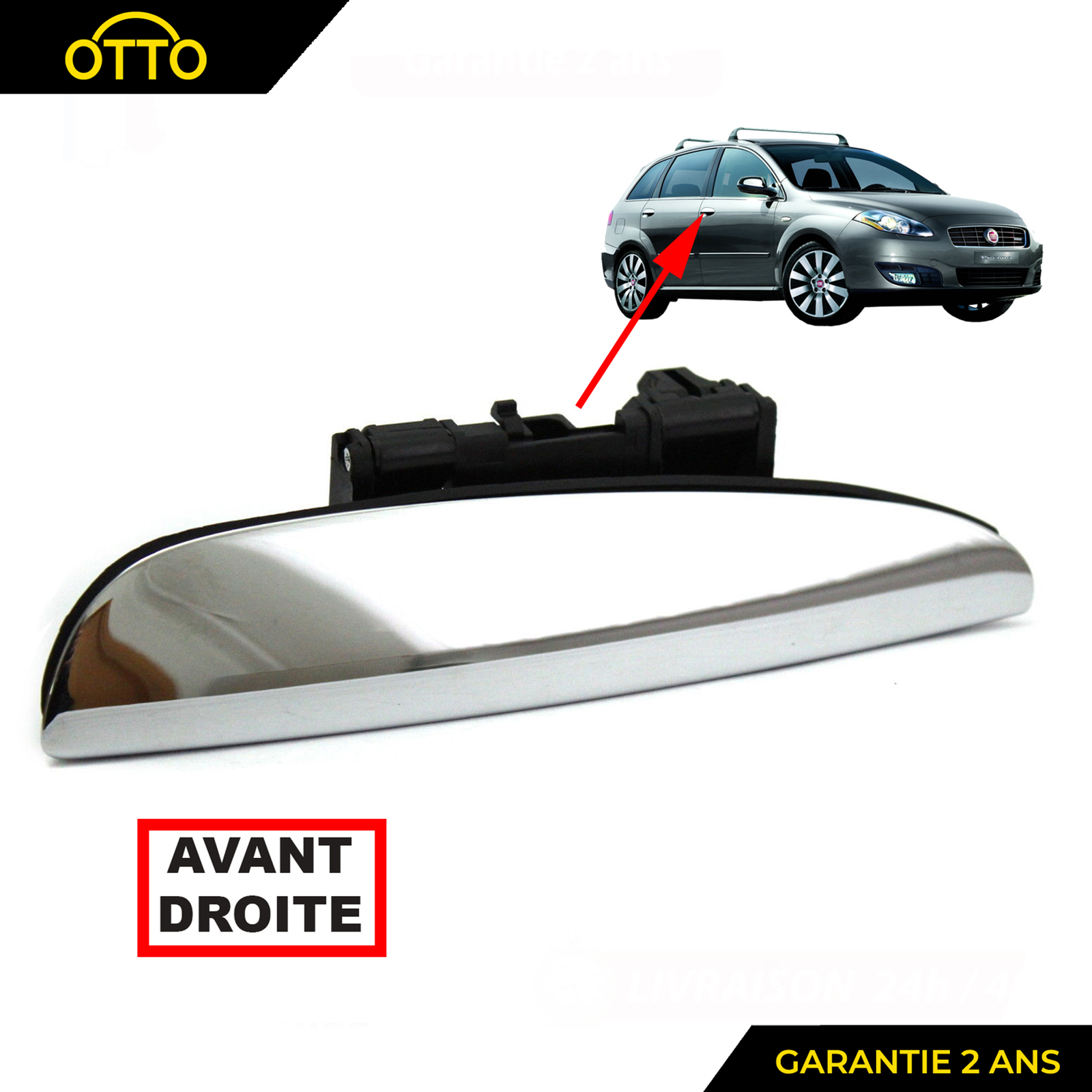 Poignée extérieure de porte Fiat Croma bloquée ? Remplacez le côté droit