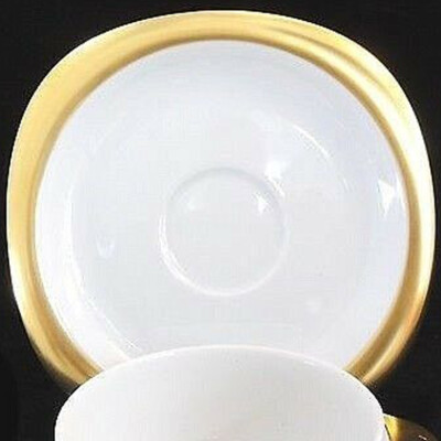 CONCEPT 2 POLIERGOLD Suomi Shape Rosenthal Tea Saucer NEW NEVER USED Germany