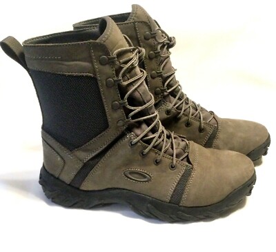 OAKLEY ON THE MOVE OTM BOOTS Olive Suede w/ Black Soles Hiking  Tactical