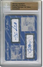 FRANCISCO LIRIANO * JAY BRUCE * Autograph Rookie Auto Plate RC BGS 1/1