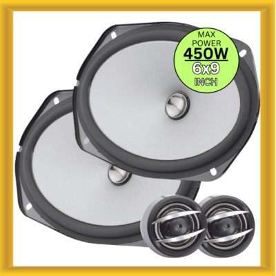 Pioneer TS-A692C 2-Way 6x9'' Component Speaker System 3/4'' Polymide Dome Tweeters