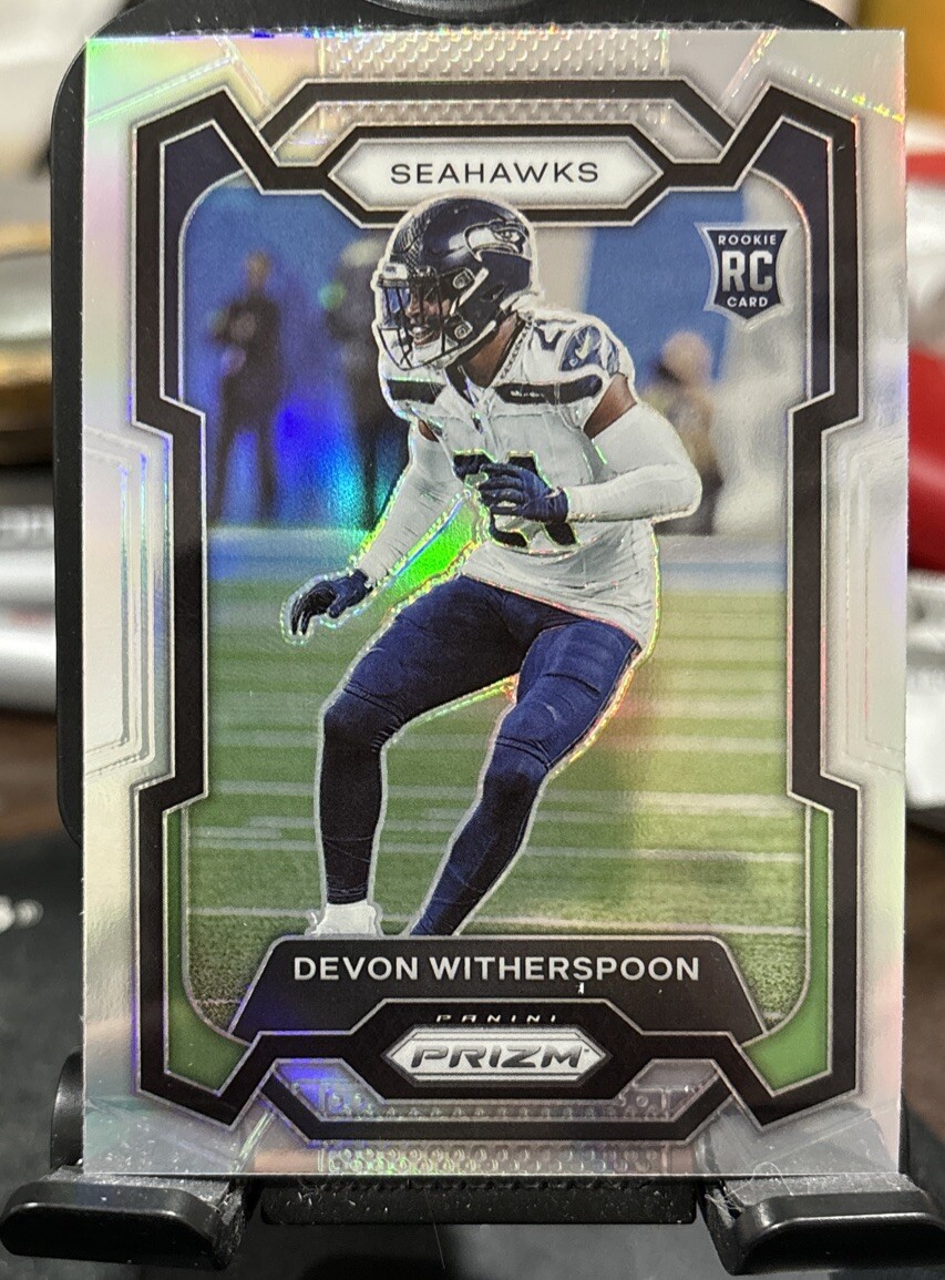2023 Panini Prizm - Rookies Silver Prizm #389 Devon Witherspoon (RC)