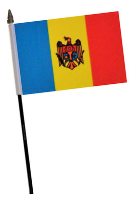 Moldova Small Hand Flag (6'' x 4'')