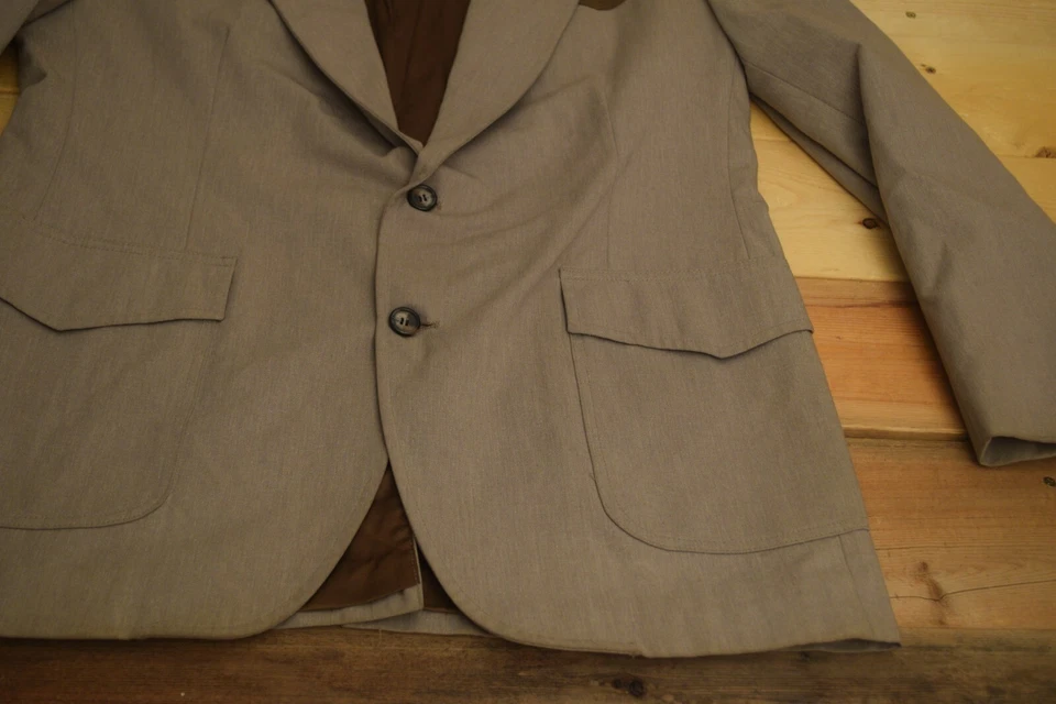 Chaqueta Blazer De Colección Años 70 Pluma West Pendleton Talla 42 L Tostada Pana Gamuza Codera Foto 3 de 4