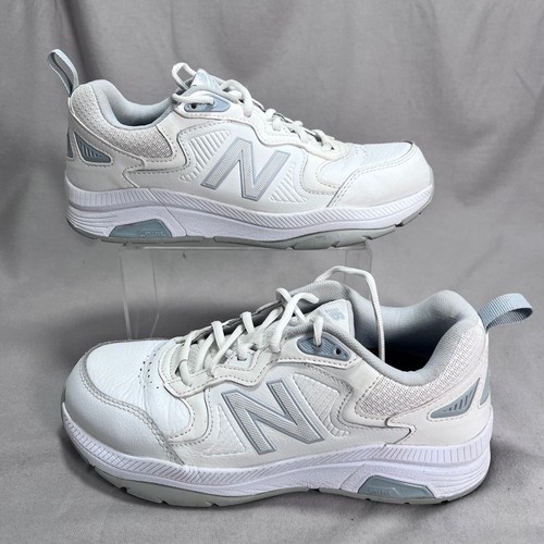New Balance 857 Cross Trainer Walking Leather ROLLBAR White WX857WB3 8.5 WIDE