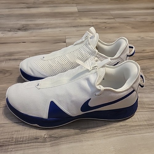 Nike Paul George PG 4 TB Promo Shoes Mens 17 White Blue Athletic Sneakers - Picture 7 of 11