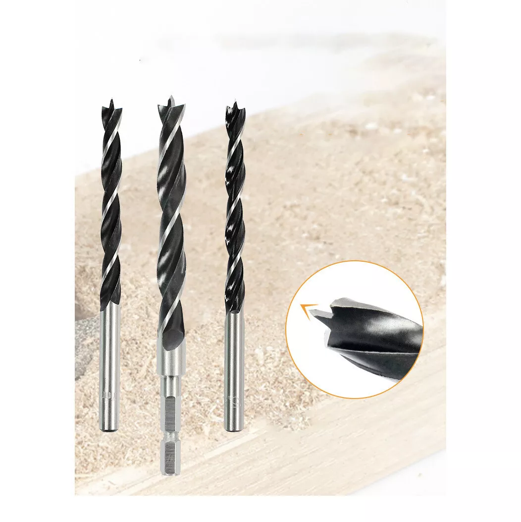 Brad Point Drill Bits For Wood Lip Spur You Choose 3mm 20mm Bit Timber