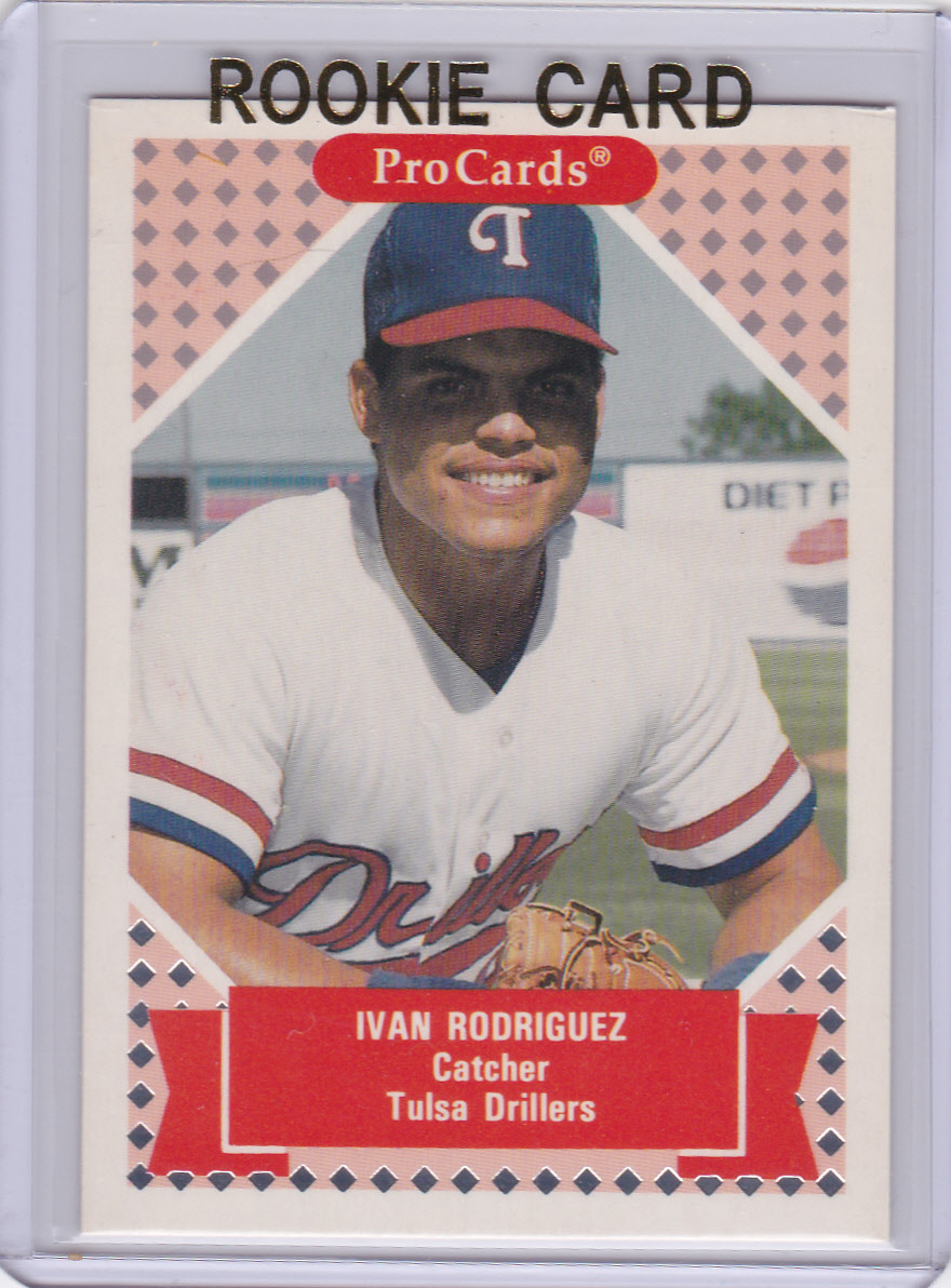 IVAN RODRIGUEZ ROOKIE CARD Tulsa Drillers RC 1991 Minor League Pro