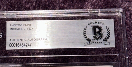 MICHAEL J FOX Signed 8 X 10 Back to the Future PHOTO BAS Encapsulated - Picture 3 of 4