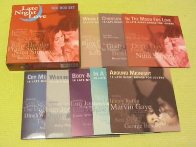 Late Night Love 144 Great Love Songs 8 CD Album ft The Temptations Nat King Cole