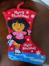 Vintage 2004 Dora The Explorer Stocking. Viacom International Inc. Nickelodeon 