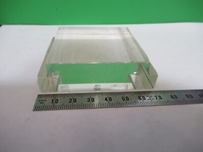 OPTICAL RARE GLASS BLOCK MIL SPEC THICK LASER OPTICS AS PICTURED G7-A-57