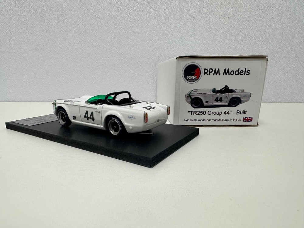 TRIUMPH TR250, resin & white metal, 1/43 scale, hand-built model