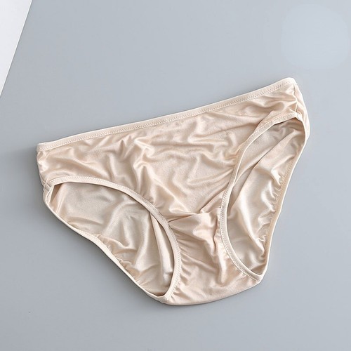 Women Silk Panties Briefs Lingerie Knickers Underwear Solid Comfy Soft - Picture 14 of 20