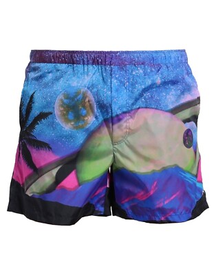 NWT $850 Valentino Water Sky 100% Polyamide Swim Shorts US 36/IT 52(+travel bag)