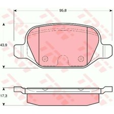 TRW Bremsbeläge GDB1646 Bremsklötze für Alfa Romeo 156 Sportwagon 932_