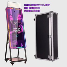 Portable High-Tech Magic Mirror Photo Booth W/ Flight Case for Wedding Selfie
