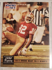 1991 Pro Set #333 Replay 1990: 10-1 49ers Beat 10-1 Giants   ***40% OFF 2+ Cards