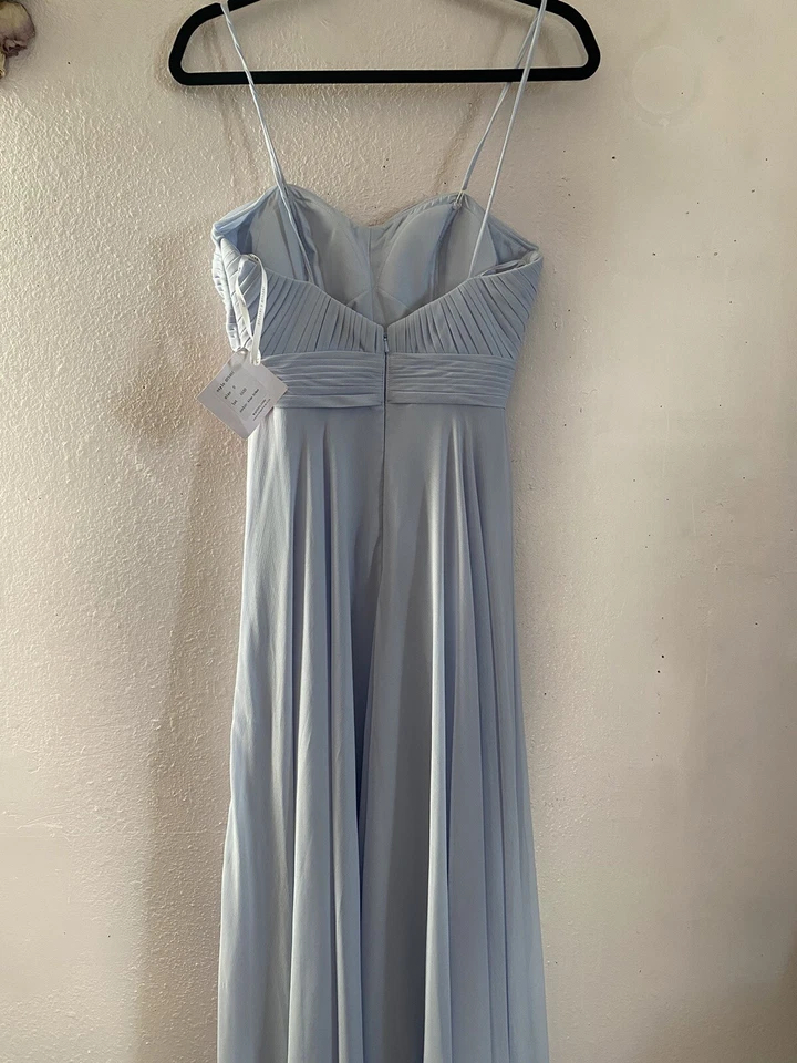 Watters & Watters 浅蓝色正装连衣裙 0 码全新带标签! 零售 $300 全新! — 第 2/3 张图片