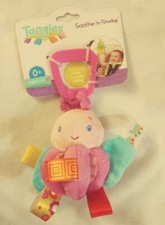 Taggies Soothe and Shake Plush Toy baby carseat activity center NEW