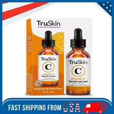 1oz TruSkin Vitamin C Anti Aging Facial Serum with Authenticity QR verification