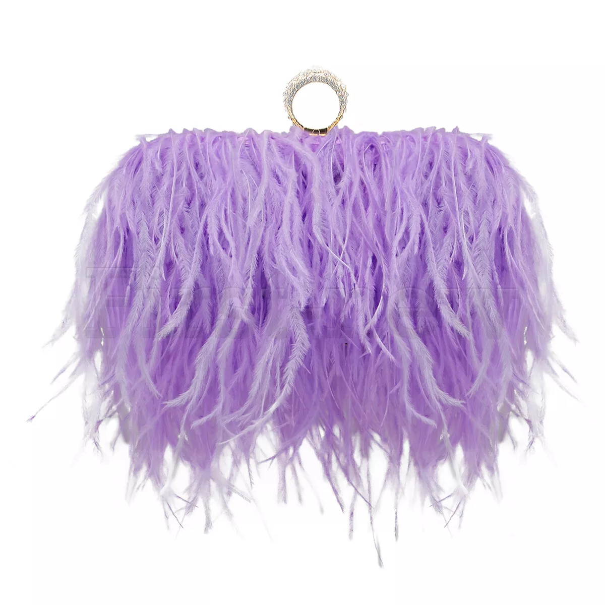 Heroneo Women's Feather Handbag