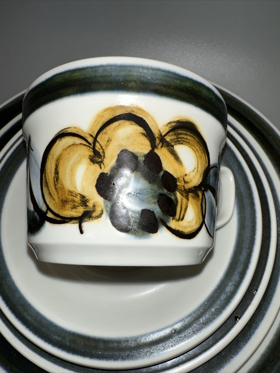 STAVANGERFLINT NORWAY SENJA INGER WAAGE HAND PAINTED 5 PC SETTING