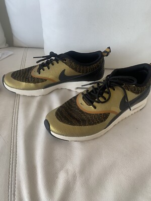 Gold and Black Nike Air Max Thea US Women's Size UK