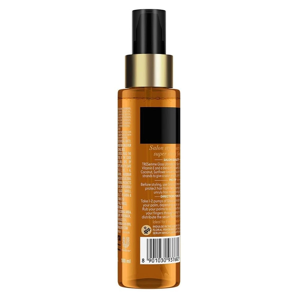 TRESemme Gloss Ultra Shine Hair Serum 100 ml avec huile de macadamia et vitam... - Photo 2/4