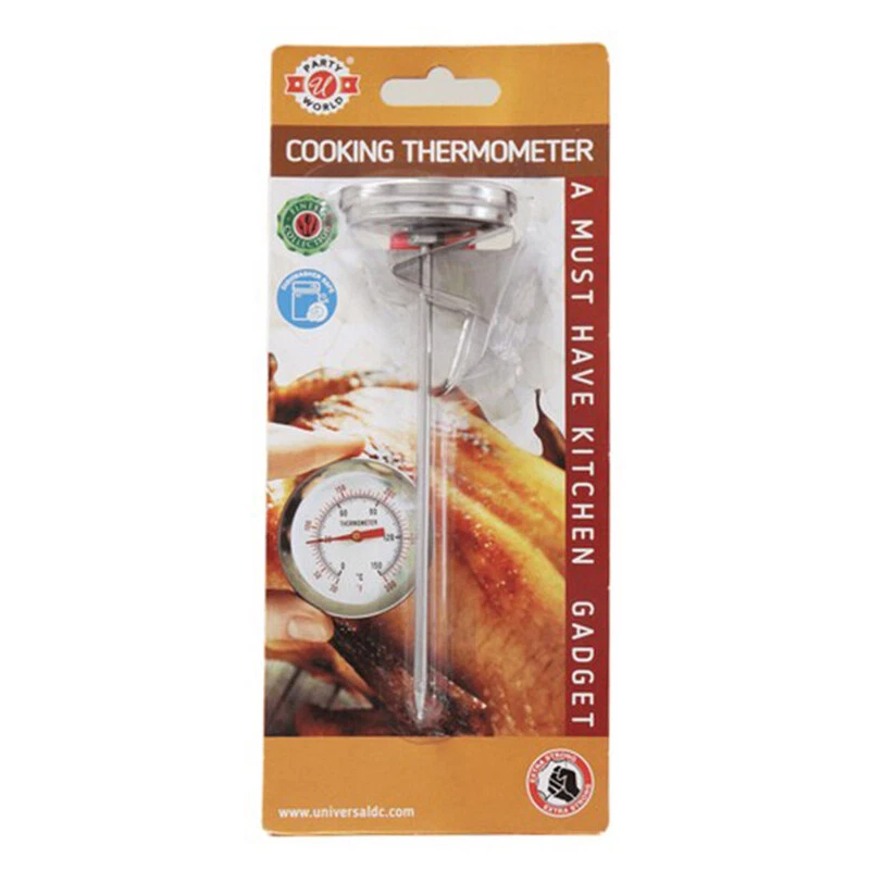 Meat Thermometer Analog Cooking Thermometer Oven Safe, Dial Type Silver Meat Thermometer Analog Cooking Thermometer Oven Safe, Dial Type Silver