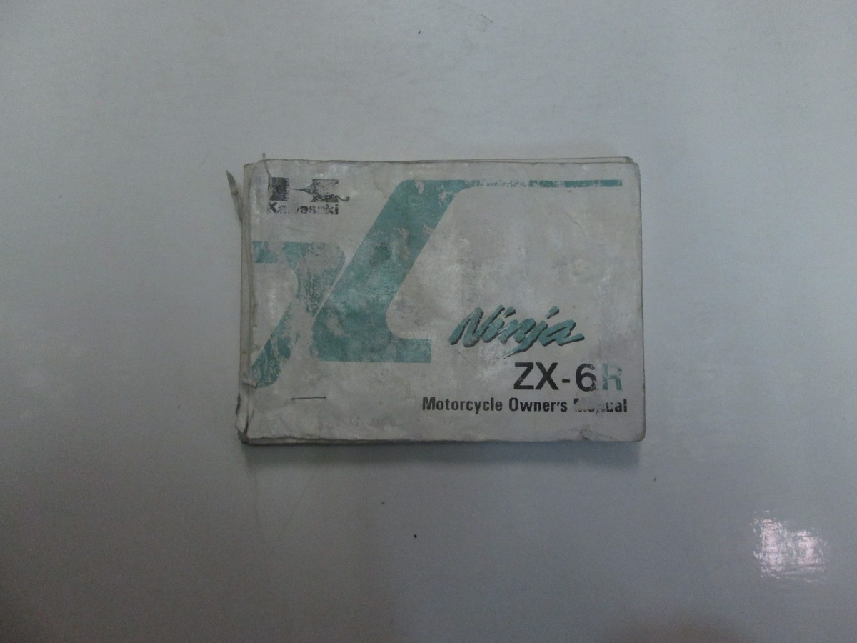 専用ページB 1995 Kawasaki Ninja ZX-6R Motorcycle Owners Manual DAMAGED WATER