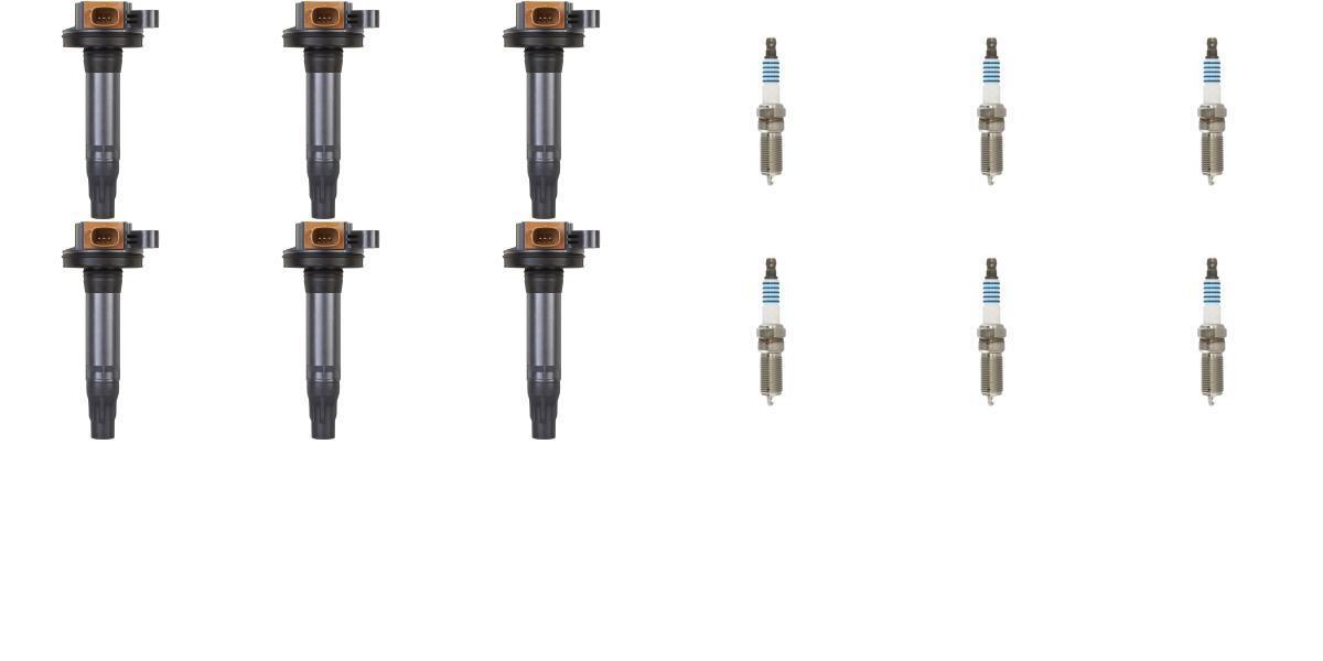 Denso 6 Ignition Coils 6 Iridium Power Spark Plugs .032 Kit For Caddy