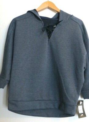 NWT Avia Hoodie Womens Medium Blue Athleisure Boxy Preppy Sports Activewear