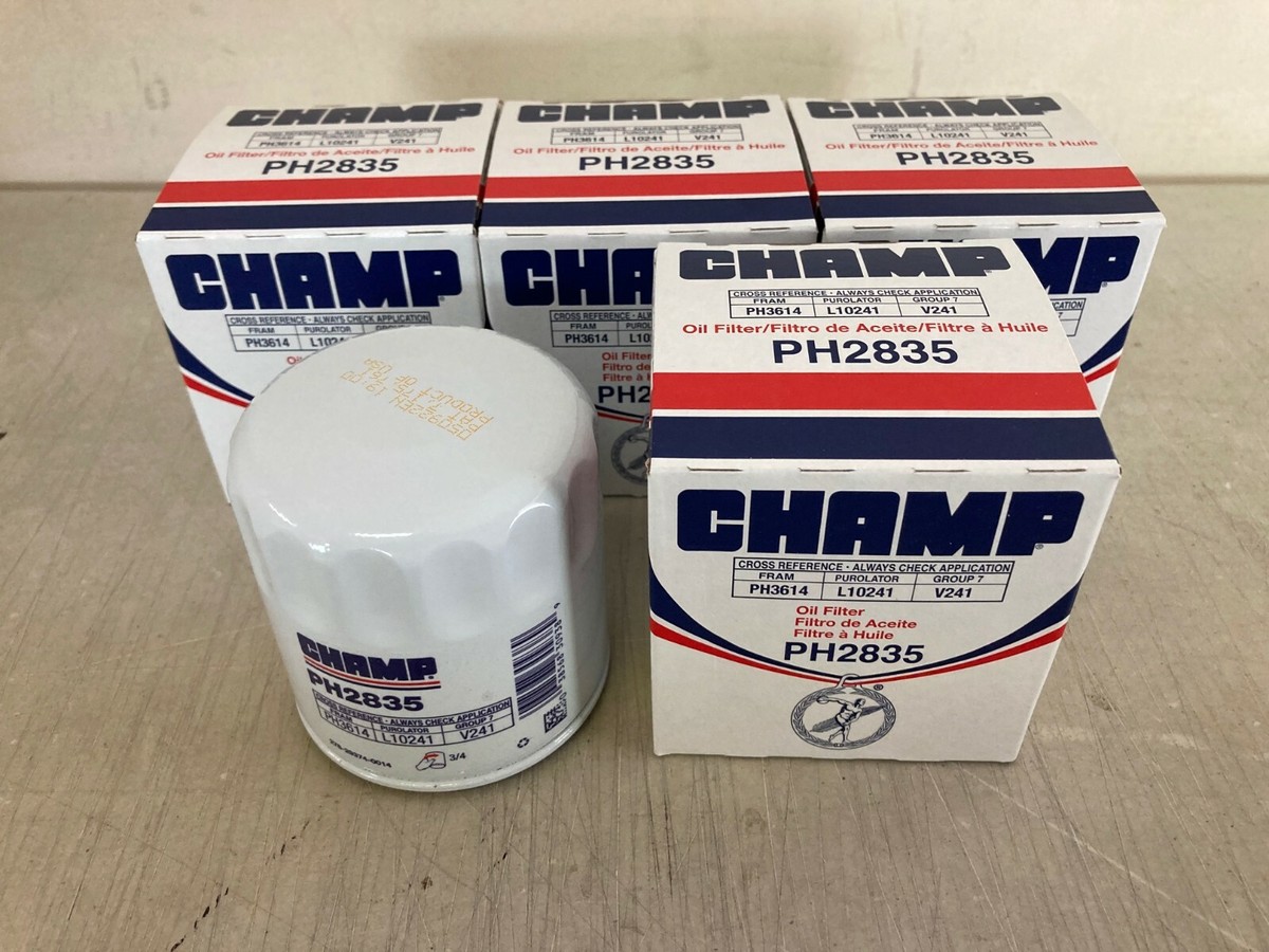 FOUR(4) USA Champ PH2835 Oil Filter LOT fits PH3614 L10241 51348 