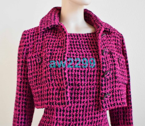 NWT CHANEL 16A NWT MOST WANTED RUNWAY 2 PC DRESS JACKET SUIT LOOK 1 FR 42 - Picture 20 of 24