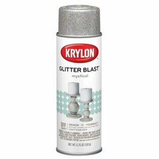 Krylon 3819 Glitter Blast Glitter Spray Paint Mystical Silver, 5.75 oz