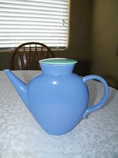 Lindt-Stymeist Colorways ~  8" Oval Teapot  ~ Blue / Turquoise