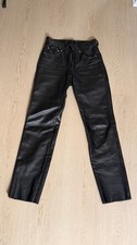 Schott NYC Made in USA Men's Black Leather Pants 30x34