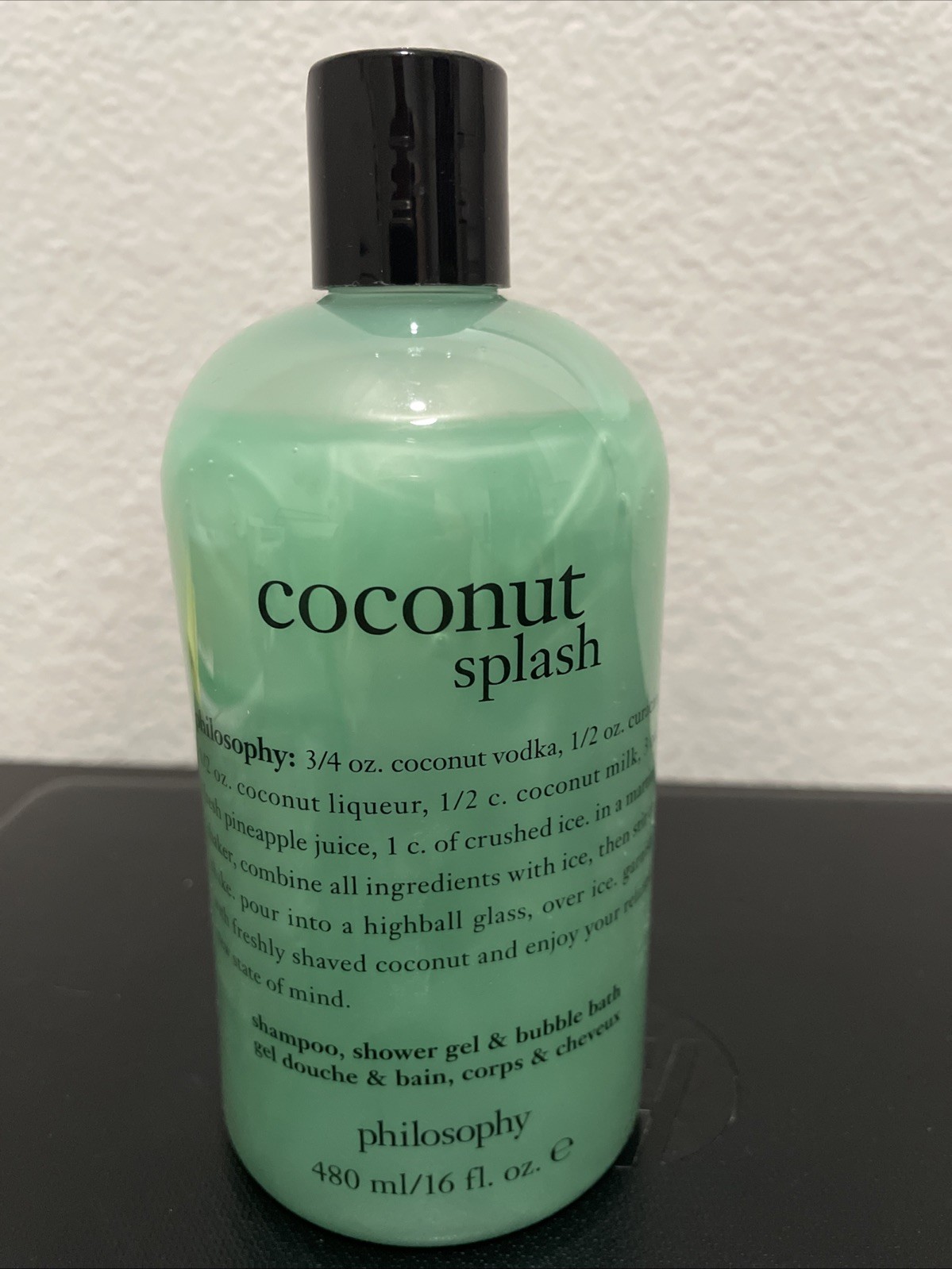 Philosophy  COCONUT SPLASH Shampoo, Shower Gel, Bubble Bath 16 oz NEW & SEALED!!