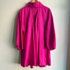Nackiye Frou-Frou Dress Pleated Trapeze Mini Pink Women's 38 / 6  NEW Oversized