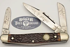 Vintage 1960's to 70’s BOKER USA 8588 Small Stock Knife Unused - Patina & Specks